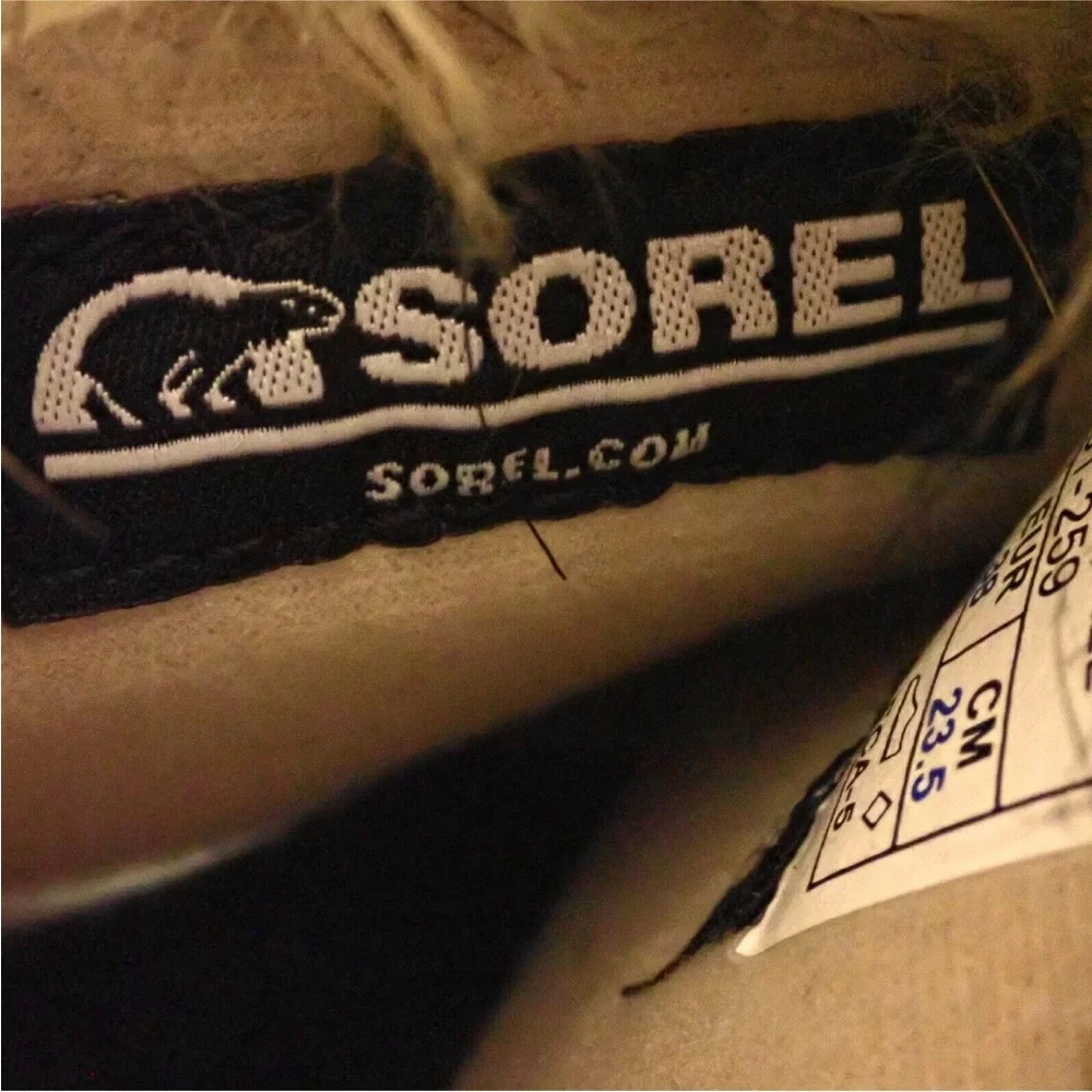 Sorel Northern Lite Tall Suede Boots Women’s Size 7 Brown Side Zip Snow Winter